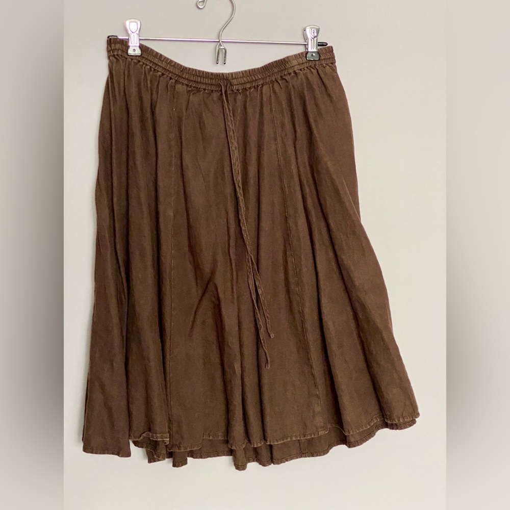Vintage London Jean 100% linen skirt
